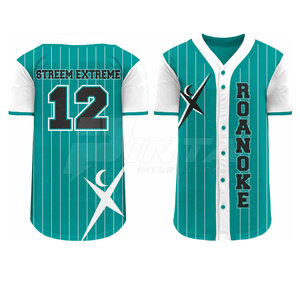 Nueva llegada más tamaño deportes béisbol uniforme transpirable poliéster conjunto precio - Product Image 2