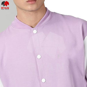 Chaqueta para exteriores con cuello levantado de lona de alta calidad, MOQ bajo, servicio OEM para hombre, chaqueta Versity de béisbol personalizada transpirable - Product Image 5