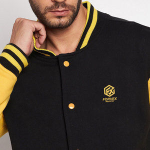 Concevez votre propre veste universitaire d'hiver pour homme de haute qualité, écologique, avec col montant et logo frontal - Légère - Product Image 6