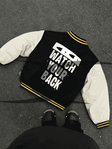 Fabricante OEM de alta calidad Chenille bordado hombres Universidad logotipo personalizado béisbol bombardero Letterman cuero invierno botón - Product Image 3