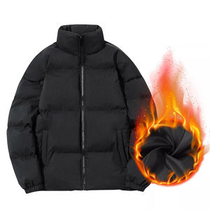 Chaqueta acolchada ligera personalizada con estilo para hombre, chaqueta de burbujas con soporte moderno, ropa de abrigo de lona, cálida de moda de calle alta - Product Image 1