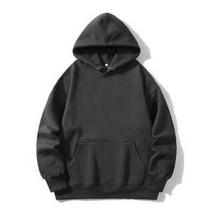 Sweats à capuche vierges coton polyester pull style couleur unie sweats hommes femmes OEM ODM service disponible - Product Image 2