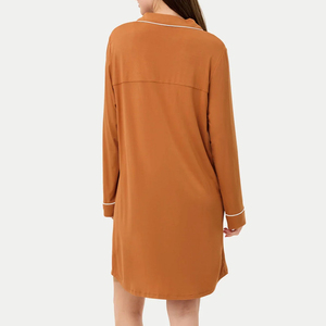 Pigiama in jersey di bambù per donna, <span class=keywords><strong>camicia</strong></span> <span class=keywords><strong>da</strong></span> <span class=keywords><strong>notte</strong></span> a maniche lunghe, <span class=keywords><strong>camicia</strong></span> <span class=keywords><strong>da</strong></span> <span class=keywords><strong>notte</strong></span> <span class=keywords><strong>con</strong></span> <span class=keywords><strong>bottoni</strong></span>, abito <span class=keywords><strong>da</strong></span> <span class=keywords><strong>notte</strong></span> personalizzato <span class=keywords><strong>da</strong></span> donna - Product Image 6