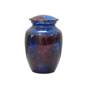 High Quality Aluminium Cremation <b>Pet</b> <b>Urns</b> With Paw Print And Royal Blue Color Finished Metal Funeral <b>Urns</b> For Human Ashes - Product Image 2