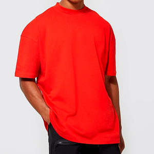 T-shirt blanc personnalisé 220 GSM 100% coton pour hommes T-shirt imprimé bouffant T-shirt vierge pour hommes T-shirts surdimensionnés Vetement Homme From BD - Product Image 4