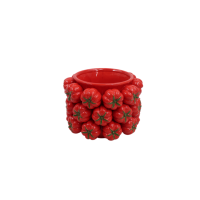 Vase en céramique 3D en forme de pot de chili, vase à fleurs, ornements en céramique, décorations de jardin printemps-été, décorations pour la maison