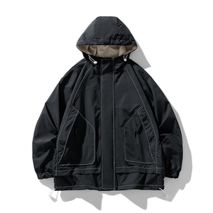 Vestes coupe-vent pour hommes de haute qualité Polyester matériel chaud et lisse hommes vestes coupe-vent dernière arrivée veste pour hommes - Product Image 1