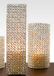 Bougeoirs chauffe-plat en métal cristal doré pour la maison et le mariage Décoration de table Porte-bougie rond - Product Image 3