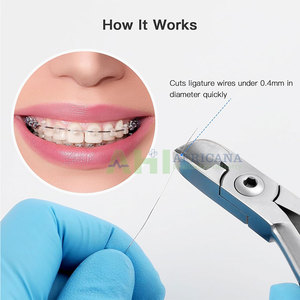 Pince manuelle professionnelle pour épingles et ligatures avec tranchants Pince orthodontique Poignée ergonomique réutilisable - Product Image 2