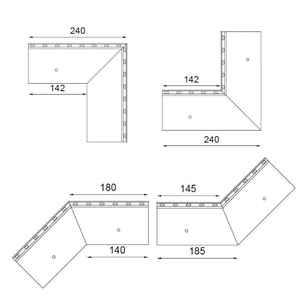 Renoplast ®   Perfil de aluminio para aleros W35+, acabados para terrazas y balcones, suelos ventilados, sistemas de drenaje - Product Image 3