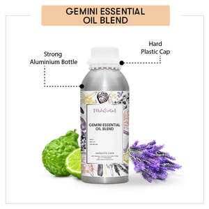 Huile Corporelle Signe Astrologique Gémeaux avec Encens, Ylang-Ylang, Melaleuca, Géranium pour Hydrater, Éclaircir et Raffermir - Product Image 6