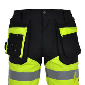 Short de travail sur mesure vêtements de travail à séchage rapide haute visibilité avec fonction réfléchissante imperméable coupe-vent pantalon cargo de sécurité Shorts - Product Image 4