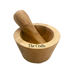 ชุดครกและสากทำจากไม้ชุดเครื่องใช้ในบ้านและร้านอาหารดีไซน์คลาสสิก - Product Image 5