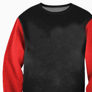 Unisex High Quality Red Arm <b>Black</b> Body Sorority <b>Sweatshirt</b> Custom Oversized Hoodie with Full Sleeves Printed for Winter <b>Women</b> - Product Image 2