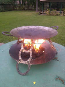 อุปกรณ์ย่างบาร์บีคิวขาตั้งโลหะสำหรับตั้งแคมป์อุปกรณ์สำหรับสวนปิกนิก - Product Image 2