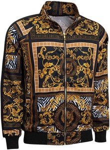 Survêtement de haute qualité pour hommes, ensemble de 2 pièces sublimation, veste à fermeture éclair, bande latérale, cordon de serrage, survêtement - Product Image 2