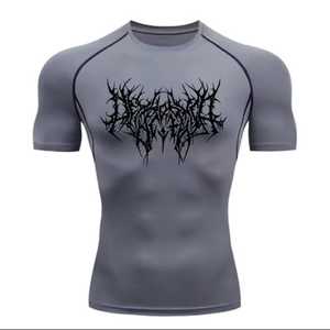 Chemises de compression à manches courtes pour hommes, personnalisées, très vendues, BJJ Rash Guard UPF50, antibactériennes, respirantes, écologiques, vente en gros - Product Image 1