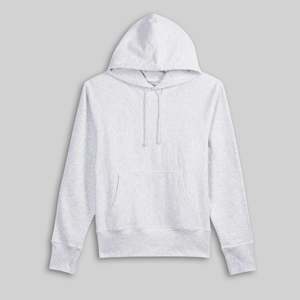 Sudadera con Capucha de Corte Holgado 3010, Color Gris Claro y Azul Marino, Sudadera Corta con Estampado, Talla XL - Product Image 1