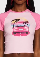 T-shirt pour femme en coton 220 GSM personnalisé OEM |   Haut court ajusté à manches raglan |   Fabricant de t-shirts streetwear de qualité supérieure