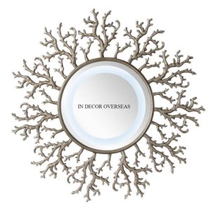 <b>Top</b> Quality Rattan Made Antique Fancy Designer Framed Round Shape Wall Mirror Home And Hotel Interior Decoration Supplies - Product Image 3