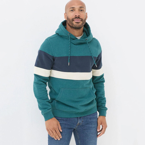 High Quality Low Price Patchwork Pullover Drawstring <b>Hoodies</b> 100% Cotton Fleece Slim Fit Pocket Design Breathable Wholesale Men - Product Image 6