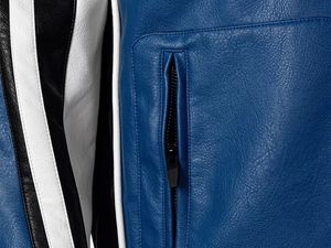 Vente en gros Veste en cuir pour homme à la mode Veste en cuir PU pour homme Veste en cuir de haute qualité - Product Image 6