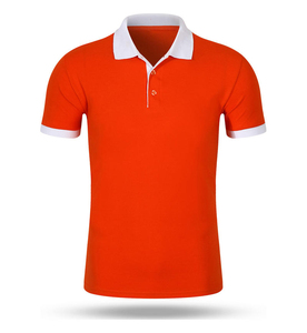 Compre Camisetas Personalizadas Unisex para Hombre, Cuello Negro y Rojo, 100% Algodón, Diseño en Blanco para Camisetas, Venta al por Mayor - Product Image 3