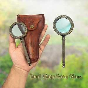 Loupe Antique Henry London en Laiton Style Marin Vintage avec Étui en Cuir Différentes Tailles - Product Image 2