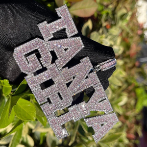 Ethereal Black-P Aura Luxury Fully Iced Moissanite Diamond Pendant D VVS Studded Parties Colgantes de estilo hip-hop de plata esterlina - Product Image 3