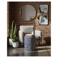 Table d'appoint de luxe noire en os incrusté, faite à la main en pin et MDF, écologique, légère, imperméable, moderne, pour baby shower, très demandée