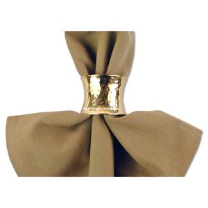 Impressionnant décoratif métal argent plaqué rond de serviette pour table dîner décorations de mariage porte-serviettes - Product Image 2