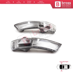 Lente de Espejo Retrovisor Lateral BSP1242 con Luz Indicadora Blanca Transparente, Izquierda/Derecha, para Focus 2007-2020, Mondeo MK4 2007-2015, 1872845, 187284 - Product Image 4