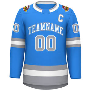 Venta al por mayor tamaño en blanco nuevo estilo personalizado Hockey Jerseys alta calidad práctica Jerseys cosido o impreso hombres Hockey sobre hielo Jersey - Product Image 4