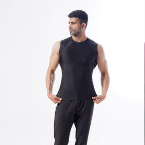 Camisetas de Gimnasio de Compresión de Secado Rápido y Transpirables para Hombre, Chaleco Deportivo con Cuello en V en Tallas Grandes, Método de Tejido de Punto, Venta al por Mayor - Product Image 6