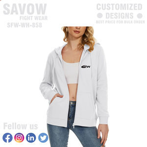 Sudaderas con capucha para mujer, jersey de gran tamaño personalizado, sudaderas recortadas de algodón, ropa de calle con capucha, chaquetas con cremallera de lana, deportes de invierno informales - Product Image 3