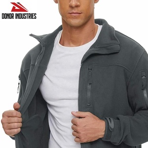 Vêtement d'extérieur de haute qualité, veste imperméable à col montant en toile 100% pour homme, fermeture éclair intégrale personnalisée - Product Image 3