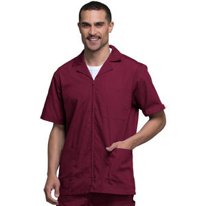 Veste de gommage zippée sur le devant pour hommes, uniforme d'hôpital, veste d'infirmière médicale - Product Image 6