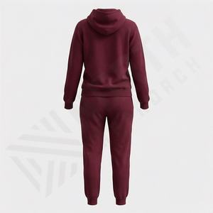 Nouvel ensemble de survêtements en molleton de coton à capuche pour femmes, mode d'hiver, logo personnalisé, coupe régulière, vêtements d'entraînement, vêtements de sport, personnalisé - Product Image 2