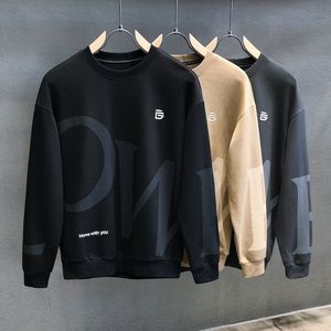 Sweat-shirt à col ras du cou teint en pigments unisexe avec logo personnalisé Sweat à capuche teint en vêtements d'hiver pour hommes Impression numérique à motif solide - Product Image 3