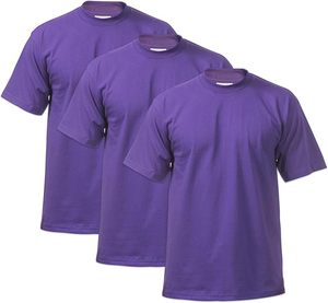 Paquete de 3 Camisetas de Manga Corta de Algodón Ligero para Hombre, Cuello Redondo, Alta Calidad, Fabricadas en Pakistán - Product Image 1