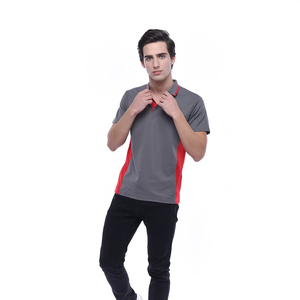 T-shirt unisexe décontracté Ultifresh en laine avec panneau contrasté, 50% polyester 50% coton, respirant, brodé, ODM - Product Image 2