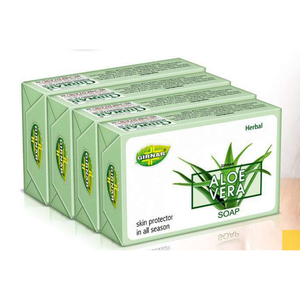 GIRNAR Aloe Vera Tratamiento para el acné Barra de jabón para manos Limpieza profunda y acabado suave Fragancia cítrica para piel brillante y blanqueadora - Product Image 1