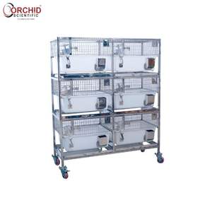 Chariot avec cage à lapin en polypropylène intégrée - Product Image 5