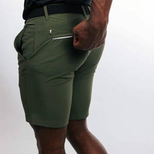 Pantalones cortos de golf para hombre con logotipo personalizado, ecológicos, impermeables, transpirables, de secado rápido, informales, para caminar, cintura de poliéster, híbridos con bolsillos - Product Image 3