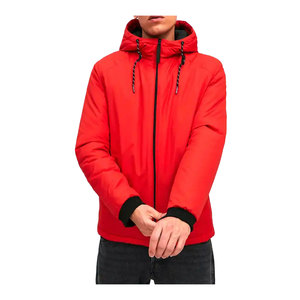 Veste matelassée avec logo personnalisé pour hommes, OEM, ODM, imperméable avec motif patchwork pour la randonnée en plein air, les sports, fermeture à glissière en nylon, hiver - Product Image 1
