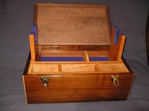 ORNEMENTES DE CHAMBRE DESGIN SUPÉRIEUR AVEC BOIS POLI Boîte cadeau d'organisation Boîte à bijoux Boîte à cosmétiques pour la décoration de Noël - Product Image 3