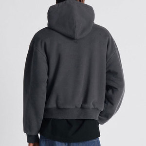 เสื้อฮู้ดผู้ชายสไตล์สตรีทแวร์โอเวอร์ไซส์500แกรมมีฮู้ดสั่งตัดตามแบบได้เสื้อผ้าเฟรนช์เทอร์รี่เสื้อมีฮู้ด100% ผ้าคอตตอนทรงหลวม - Product Image 2