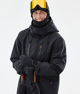 ชุดสกีสโนว์บอร์ดผู้ชาย กันน้ำ ระบายอากาศได้ดี เนื้อผ้านุ่ม สีดำ ชุดสโนว์บอร์ดผู้ชาย เสื้อแจ็คเก็ตสกีแบบมีฉนวนกันความร้อน - Product Image 4