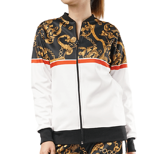 Ropa Deportiva de entrenamiento personalizada para hombre, chándal de dos piezas con cremallera en blanco, para correr - Product Image 6