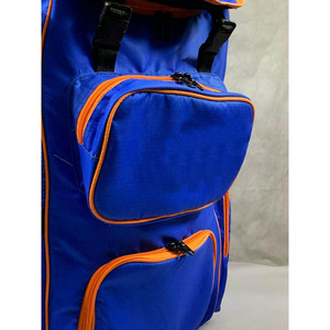 Custom Rolling Baseball <b>Backpack</b> with Telescopic Handle 4 Bat Storage Shoe Compartment and Heavy Duty <b>Wheels</b> - Product Image 2